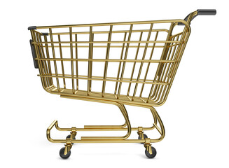 shopping cart in 3d render © Ranilson