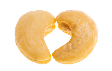 cashew nuts, almonds isolated