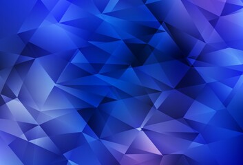 Light BLUE vector background with polygonal style.