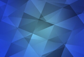 Light BLUE vector gradient triangles texture.
