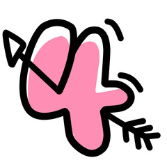 Fototapeta premium Bubble number font