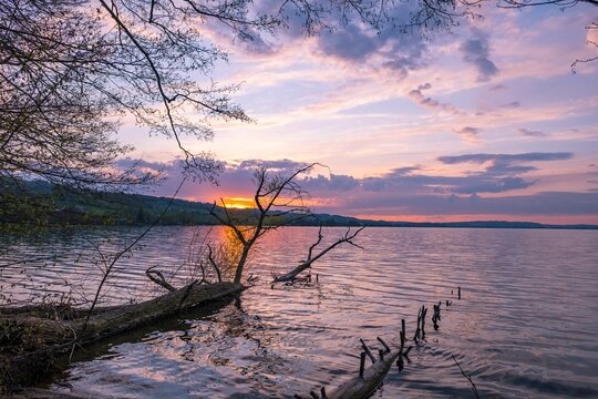 Sunset over the lake - Sempach, Switzerland