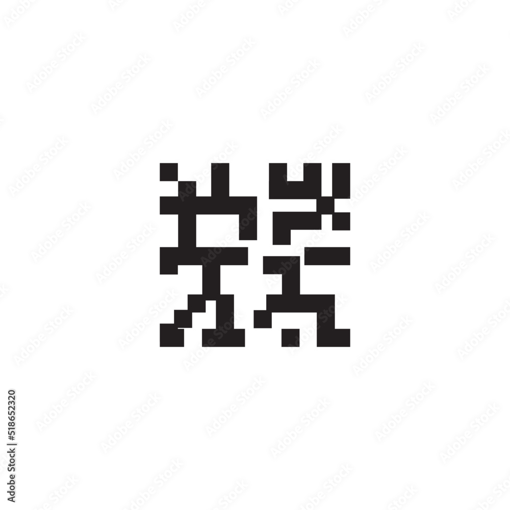 Sticker qr code icon