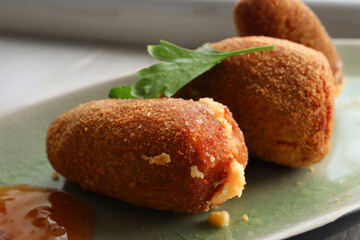 Jalapeno poppers on a plate