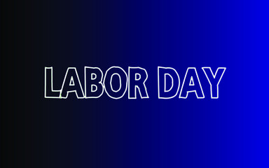 Labor day typography editorial text effect t shirt design