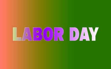 Labor day typography editorial text effect t shirt design