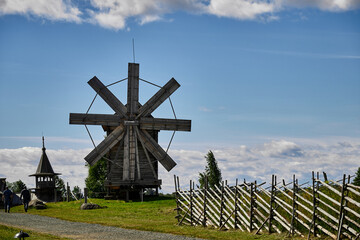 Kizhi churchyard, Kizhi. The architectural ensemble of the State Historical and Architectural...