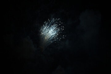 Fireworks in the night sky on the 4th of July
