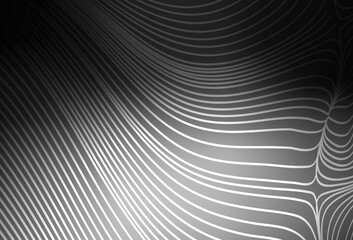 Naklejka premium Dark Gray vector background with straight lines.