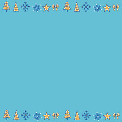 gingerbread christmas,man,magic ball,christmas tree,snowflakes,deer,serce,santa moro,mitten,gift box,feather,snowman,frame, illustration, vector, postcard, christmas, design,decoration, holiday, art, 