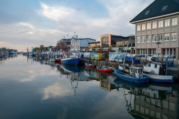 boats in the harbor