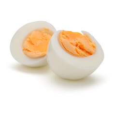 boiled egg isolated on white background cutout