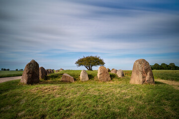 historic stone grave
