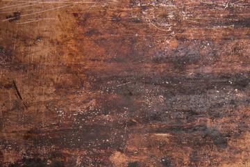 Obraz premium Rusty retro dirty old grunge scratched metal surface steel background damaged outdated texture obsolete shabby