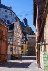 Blick in die Altstadt von Runkel an der Lahn
