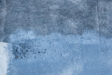 Blue grunge texture old concrete wall surface rough cement background abstract vintage