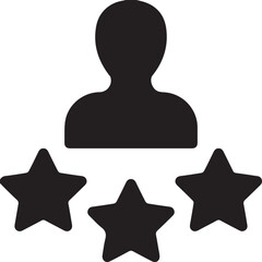 user experience vector symbol. user experience icon. Customer experience vector icon. satisfaction rating vector icon. Rating icon. star satisfaction rating