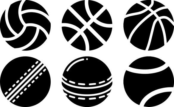 ball icon in trendy flat style. ball icon page symbol. Balls icon, Soccer Basketball, and Tennis set. Sports balls set. Tennis, Baseball, Volleyball. Vector illustration