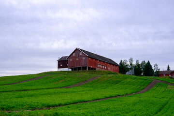 a red barn