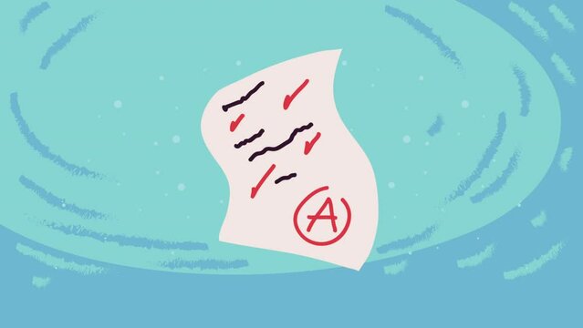 school exam with qualification A