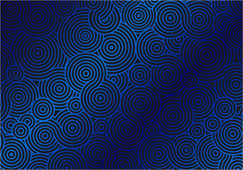abstract ornament vector of circular lines