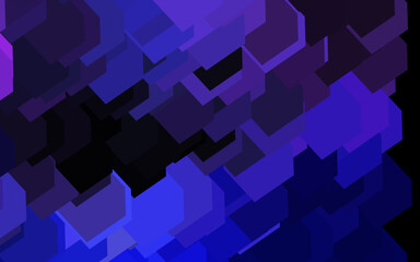 Fototapeta premium Dark Pink, Blue vector background in polygonal style.