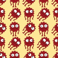 Medicine seamless coronavirus pattern for clothes print and wrapping paper and accessories and notebooks and doctors