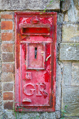 Old forgotten mailbox from King George's time