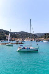 Summer vacation at Lakka Paxoi (Paxi) Greek Ionian Island 
