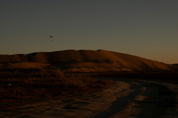 Paragliding On Dunes