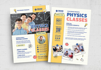 Science Education Flyer Poster Layout