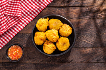 Colombian stuffed potatoes - Traditional colombian food