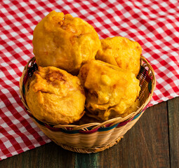 Papas rellenas Colombian - Colombian fried street food