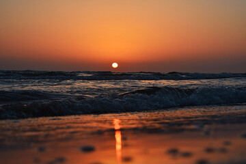 amanecer en el mar