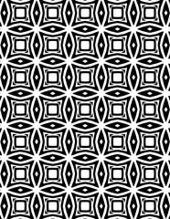 KDP Geometric Seamless Vector Patterns Graphic. black and white coloring page pattern. KDP interior SVG file
