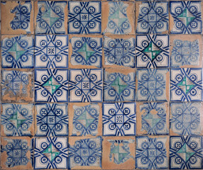 pattern of vintage tiles