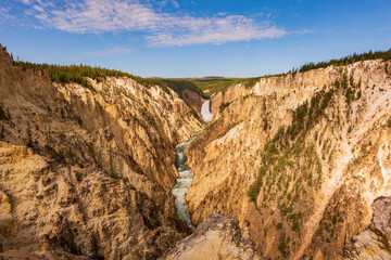 Lower Falls of the Yellowstone in Yellowstone National Park