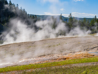 Beautiful landscape around Excelsior Geyser Crater