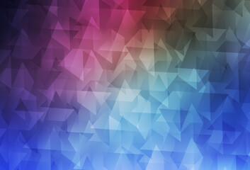 Dark Pink, Blue vector texture in rectangular style.