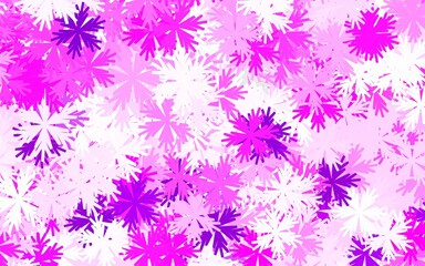 Light Pink vector natural background with flowers.