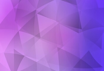 Light Purple vector polygonal background.