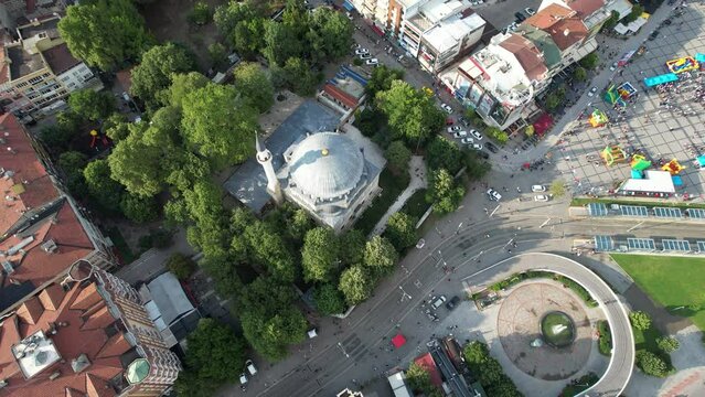 aerial old mosque