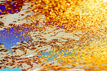 Fotografia abstrata dourada