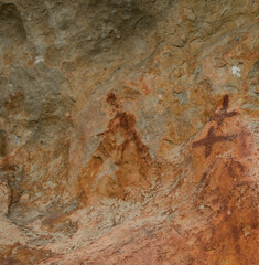 Arte rupestre Muisca en Piedras del Chivo Negro, Cundinamarca, Colombia