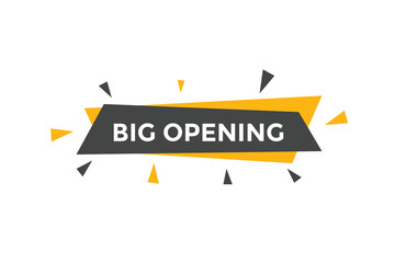 Big opening Colorful web banner. vector illustration. Big opening label sign template

