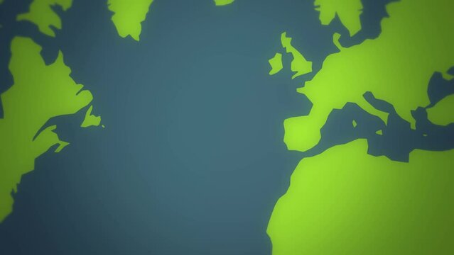 world map quick tour for geostrategy and global plans for a new world order - flat design animation