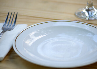 Tableware decoration at a wedding