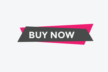 Buy now text button. Buy now speech bubble. Buy now sign icon.
