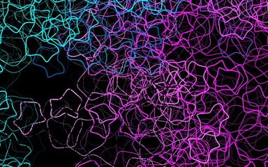 Dark Pink, Blue vector template with chaotic shapes.