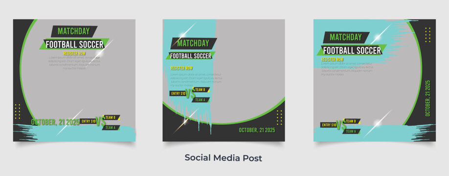 Soccer Sport Social Media Post